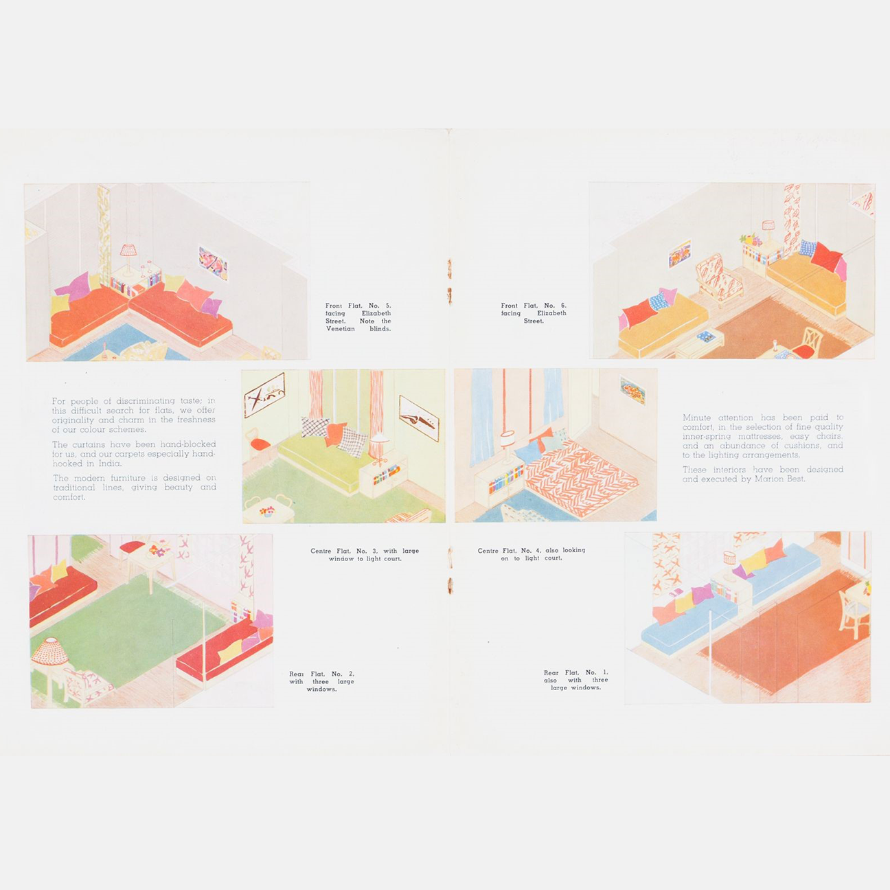 Isometric designs of apartments at 7 Elizabeth Street