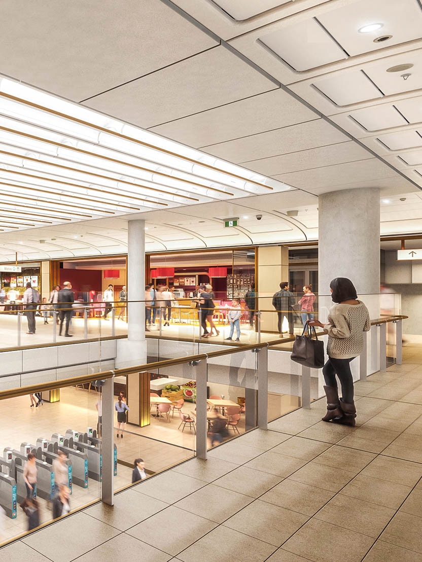 Artist's impression of the southern retail concourse