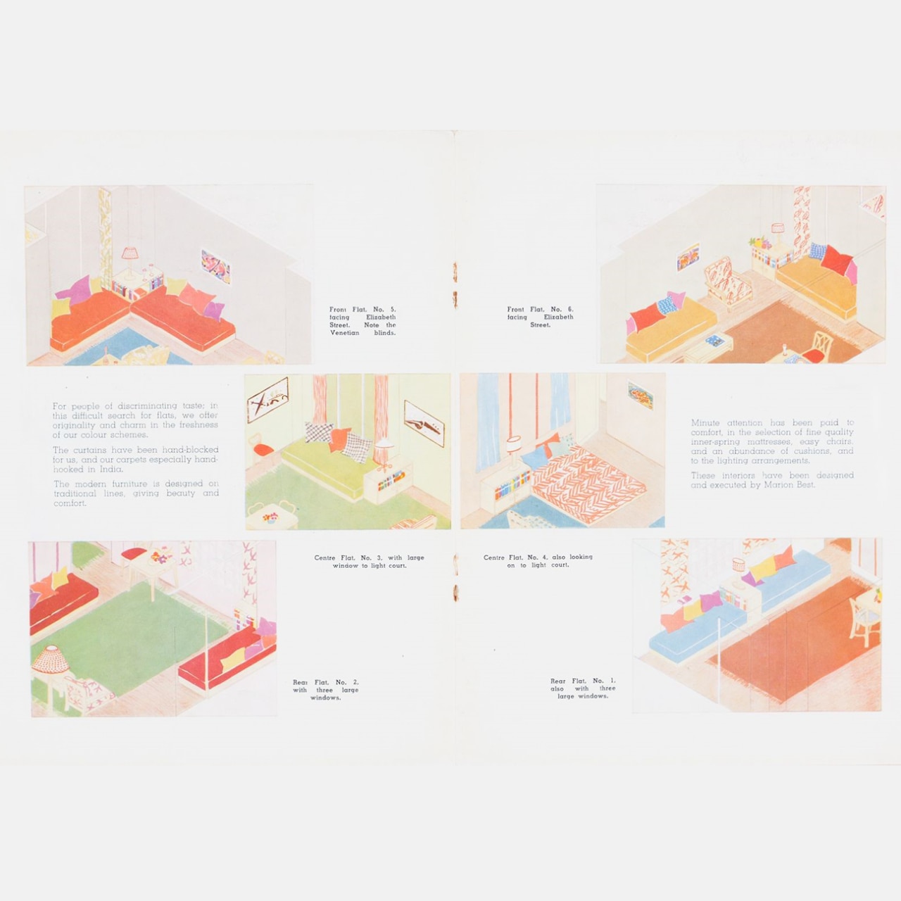 Isometric designs of apartments at 7 Elizabeth Street