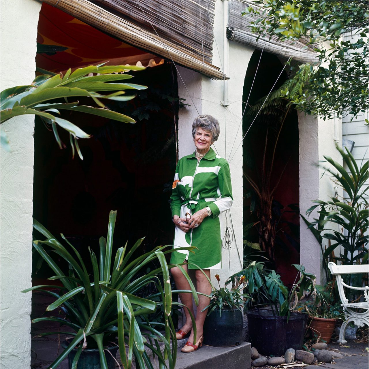 Marion Hall Best wearing Marimekko, Sydney, 1968. 