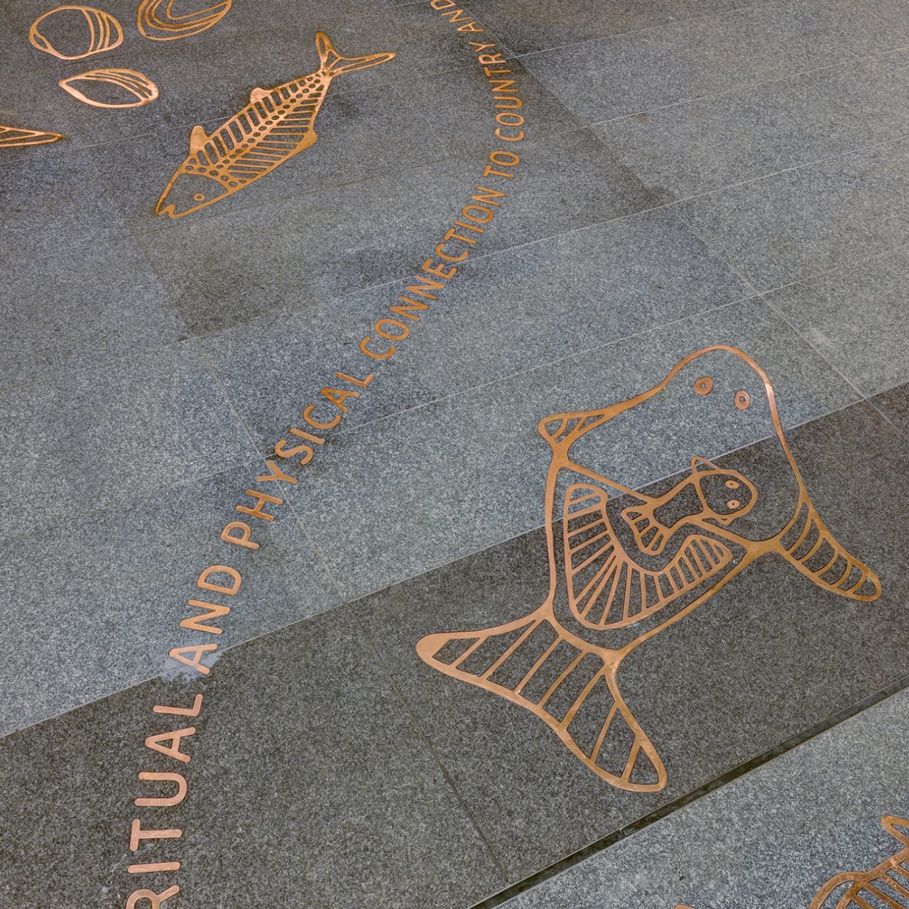 Close-up of 1 Elizabeth's Acknowledgement of Country 