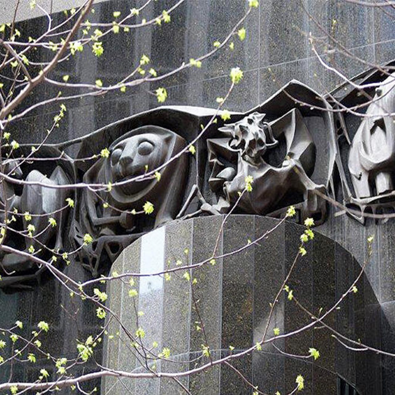 Four Continents outside 55 Hunter Street